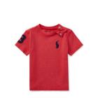 Ralph Lauren Cotton Jersey Crewneck T-shirt Deep Orangey Red 9m