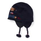 Ralph Lauren Polo Bear Wool-blend Hat Navy 12-24m