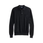 Ralph Lauren Collared Cotton Sweater Polo Black