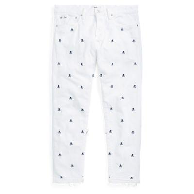 Ralph Lauren Sullivan Slim Cropped Jean Copeland Embrd Ldh