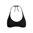 Ralph Lauren Crochet-overlay Bikini Top Blk