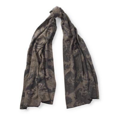 Ralph Lauren Floral Scarf Black