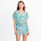 Ralph Lauren Lauren Paisley-print Mesh Cover-up Blue