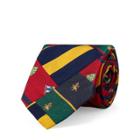 Ralph Lauren Patchwork Silk Narrow Club Tie Red