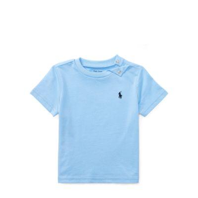 Ralph Lauren Cotton Jersey Crewneck T-shirt Austin Blue 9m