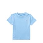 Ralph Lauren Cotton Jersey Crewneck T-shirt Austin Blue 9m