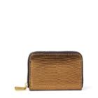 Ralph Lauren Lizard-embossed Leather Wallet Gold