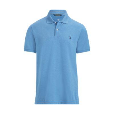 Ralph Lauren Custom Slim Performance Polo Fog Blue Heather