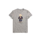 Ralph Lauren Flag Bear Cotton T-shirt Dark Vintage Heather