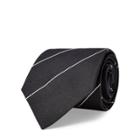 Ralph Lauren Striped Silk Tie Black