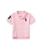 Ralph Lauren Cotton Mesh Polo Shirt Carmel Pink 3m