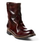 Ralph Lauren Jerrod Vachetta Leather Boot Dark Brown