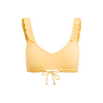 Ralph Lauren Ruffle Lace-up-back Bikini Top Sun