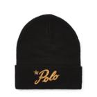 Ralph Lauren Polo Merino Wool Beanie Black/gold
