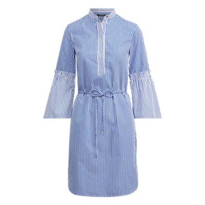 Ralph Lauren Striped Cotton Shirtdress Blue/white