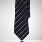 Ralph Lauren Striped Silk Satin Tie Navy/white
