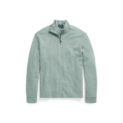 Ralph Lauren Estate-rib Cotton Pullover Light Teal Heather 1x Big