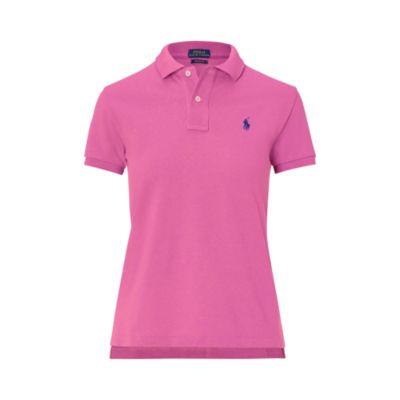 Ralph Lauren Classic Fit Mesh Polo Shirt Maui Pink