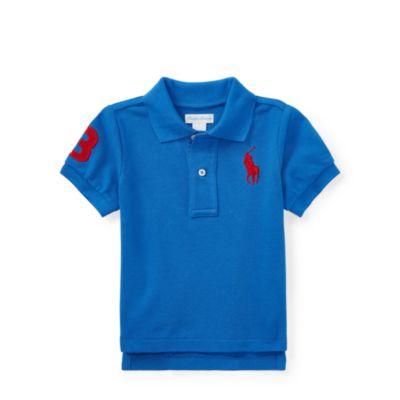 Ralph Lauren Cotton Mesh Polo Shirt New Iris 3m