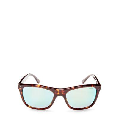 Ralph Lauren Reflective-lens Sunglasses Dark Havana