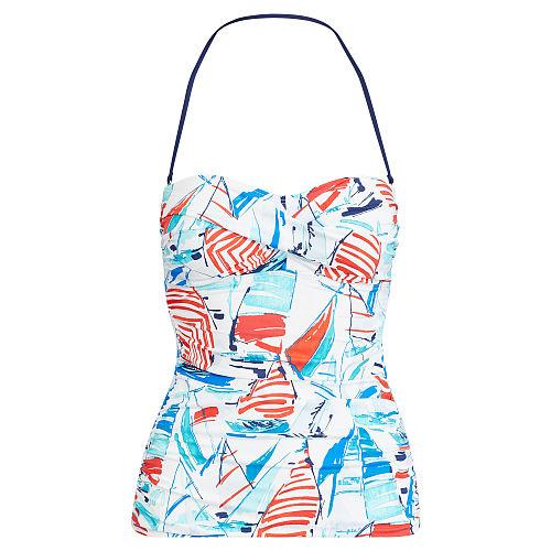 Ralph Lauren Lauren Sailboat-print Tubini Top Multi