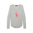 Ralph Lauren Pink Pony Long-sleeve T-shirt Heather