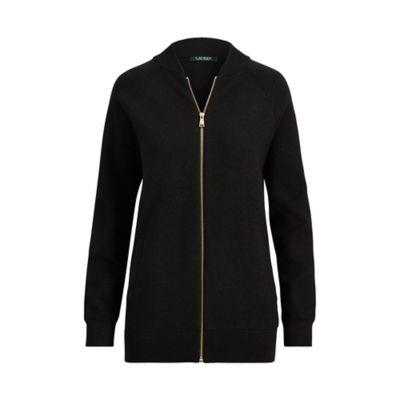 Ralph Lauren Metallic Bomber Jacket Polo Black