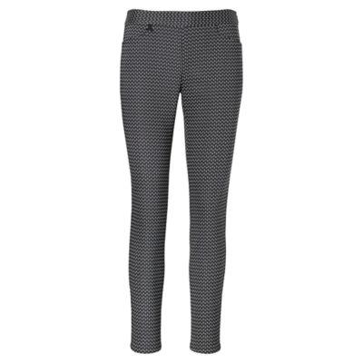 Ralph Lauren Diamond-print Straight Pant Black Diamond Deco