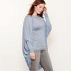 Ralph Lauren Lauren Woman Silk-blend Cardigan Antique Blue