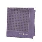 Ralph Lauren Neat Silk Twill Pocket Square Lavender