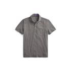 Ralph Lauren Washed Piqu Polo Shirt Flannel Grey Heather