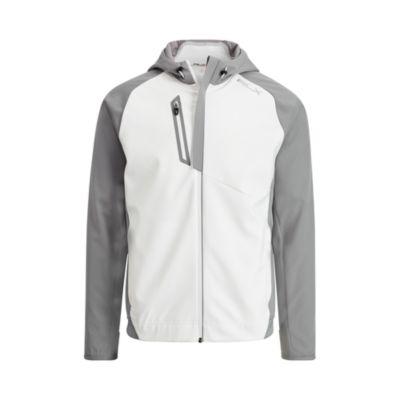 Ralph Lauren Hooded Softshell Jacket Design Grey/pure White