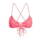 Ralph Lauren Crocheted Lace-up Bikini Top Strawberry