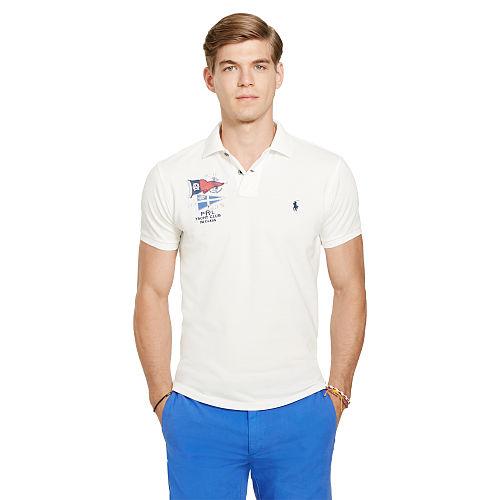 Polo Ralph Lauren Custom-fit Cotton Mesh Polo White