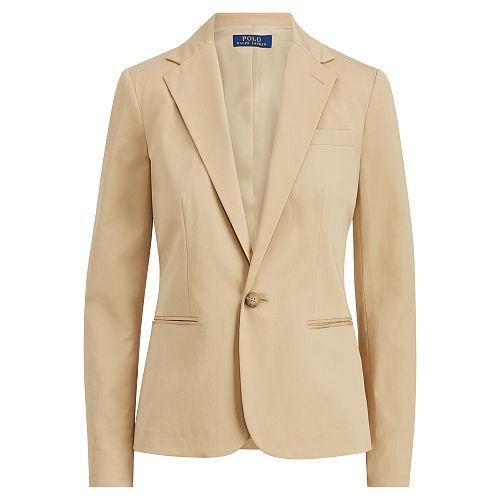 Polo Ralph Lauren Stretch Cotton Twill Blazer Tan