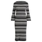 Ralph Lauren Bell-sleeve Sweater Dress Polo Black/cream