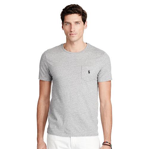 Polo Ralph Lauren Cotton Jersey Pocket T-shirt Homestead Heather