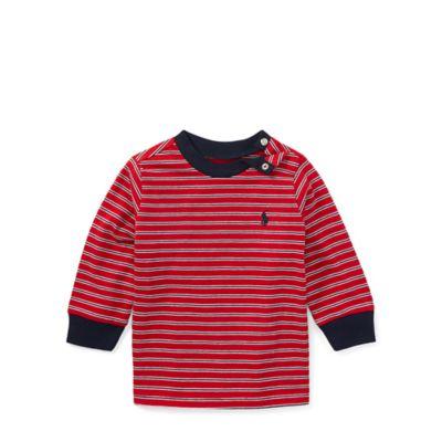 Ralph Lauren Striped Cotton Jersey T-shirt Rl2000 Red Multi 3m