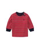 Ralph Lauren Striped Cotton Jersey T-shirt Rl2000 Red Multi 3m