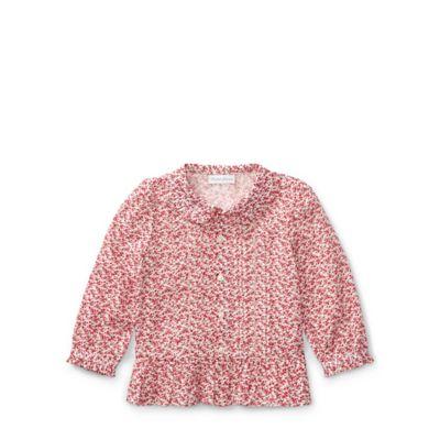 Ralph Lauren Floral Button-down Shirt Cream/red Multi 3m