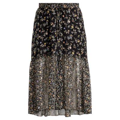 Ralph Lauren Floral Georgette Maxiskirt Multi