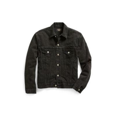 Ralph Lauren Denim Trucker Jacket Worn In Black Wash