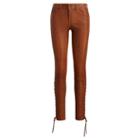 Polo Ralph Lauren Lace-up Stretch Leather Pant