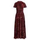 Polo Ralph Lauren Burn-out Velvet Wrap Maxidress