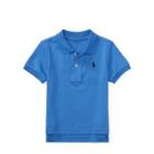 Ralph Lauren Cotton Interlock Polo Shirt Blue 3m