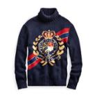 Ralph Lauren Intarsia-knit Wool Sweater Navy