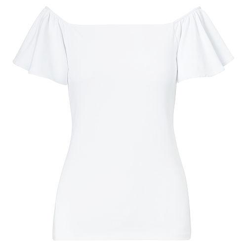 Ralph Lauren Lauren Jersey Off-the-shoulder Top White