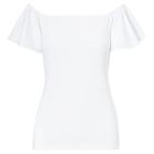 Ralph Lauren Lauren Jersey Off-the-shoulder Top White
