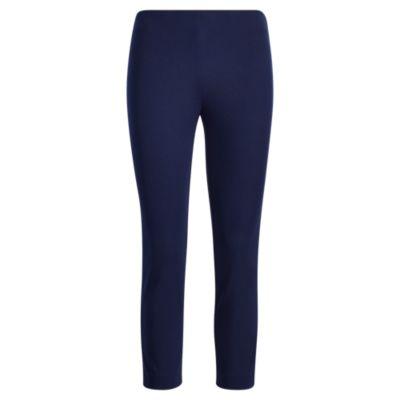 Ralph Lauren Stretch Twill Skinny Crop Pant Navy 4p