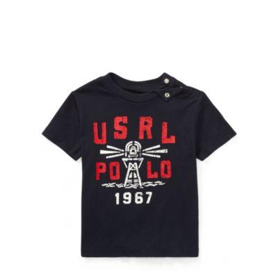 Ralph Lauren Lighthouse Cotton T-shirt Hunter Navy 12m